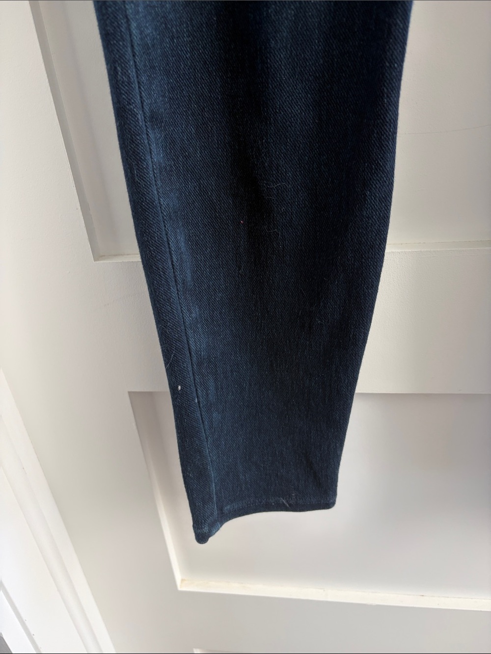 SPANX Red Tag on Dark Blue Denim Waistband size large - Picture 6 of 7